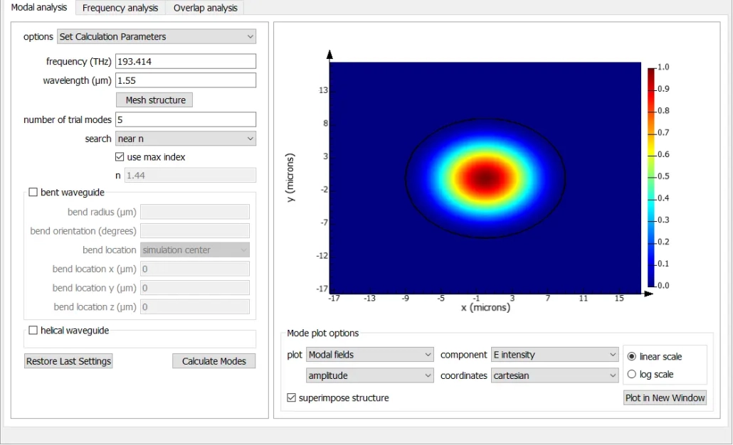 calculate the modes from Zemax Beam File in Lumerical MODE